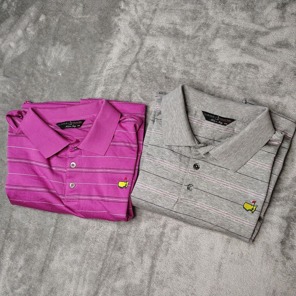 Brand Polo Shirts - Pink and Gray